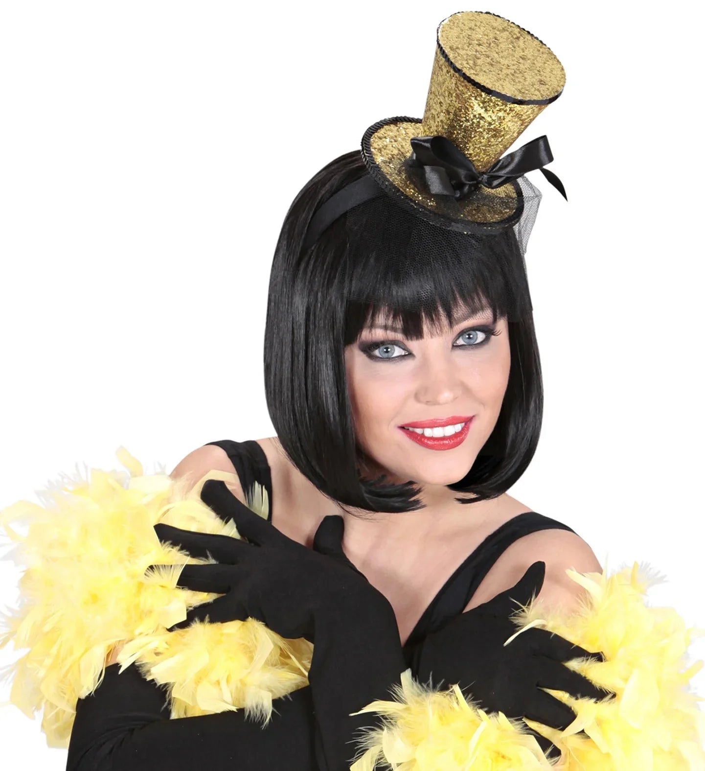 Diadema con Mini Chistera Dorada Sombreros y Gorros Widmann